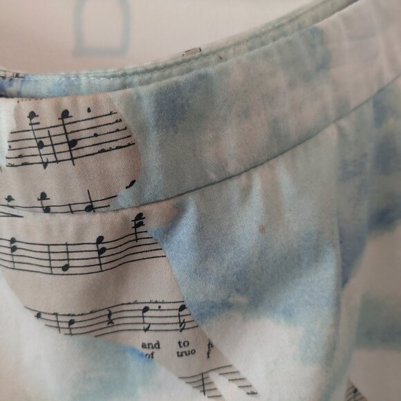 Anthropologie Maeve Sheet Music Songbird Circle Skirt - Picture 4 of 10